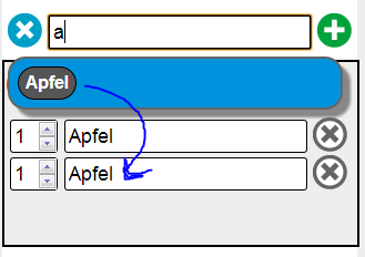 Eintrag wieder verwenden